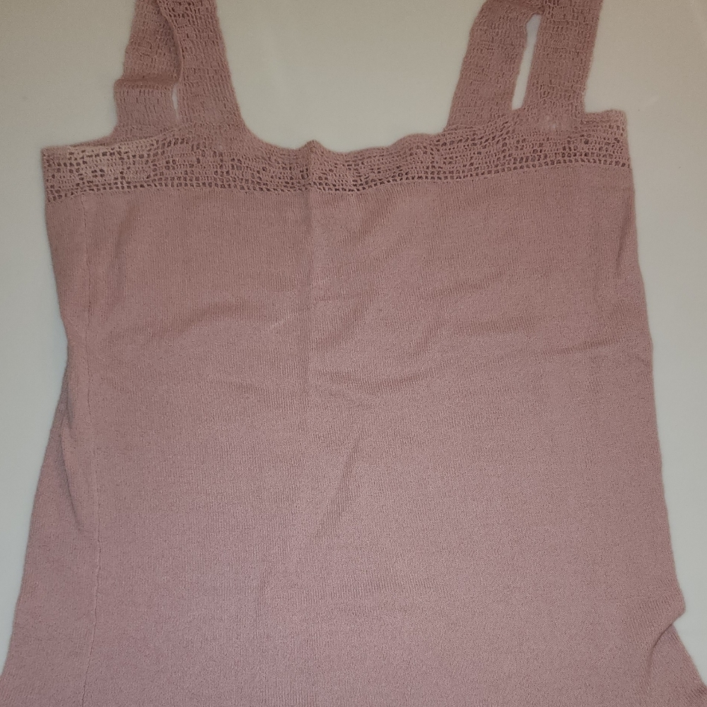 Rebecca Taylor Crocheted Pink top Women size S
